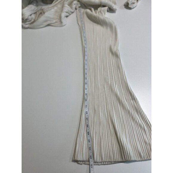 Anthropologie 4th + Reckless V-Neck Jumpsuit Ivory Boho Capsule Minimalist Small - Picture 6 of 9